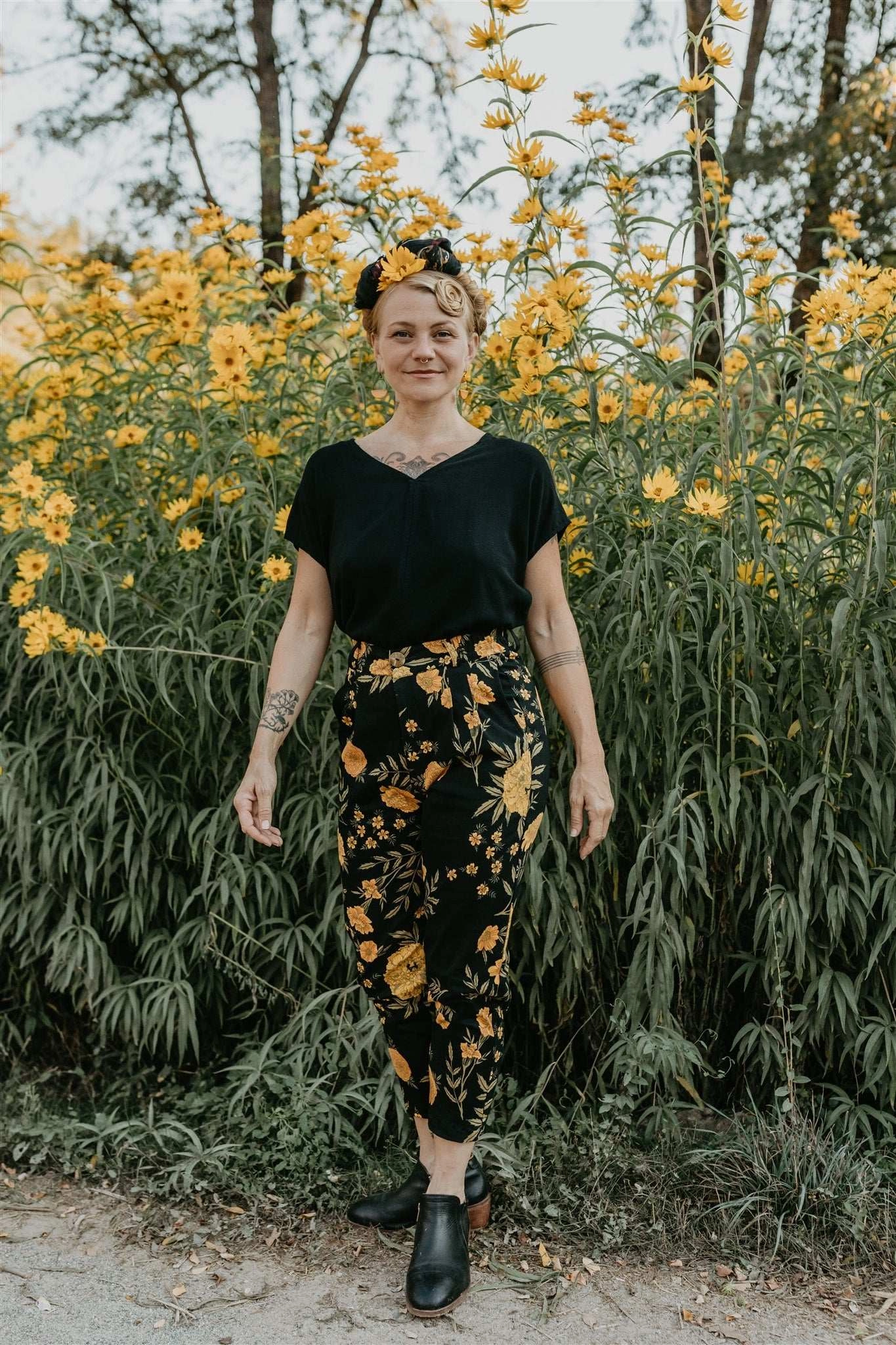 Perfect Pant in Black Marigold Smart Look