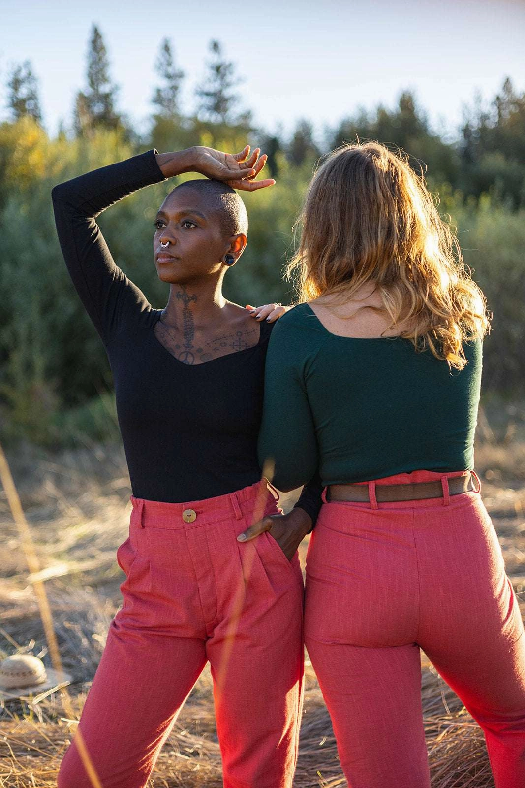 Bold Design Perfect Pant in Red Sherbert Canvas