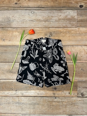 Perfect Shorts in Black Woodland Wonder FlexFoamPadding