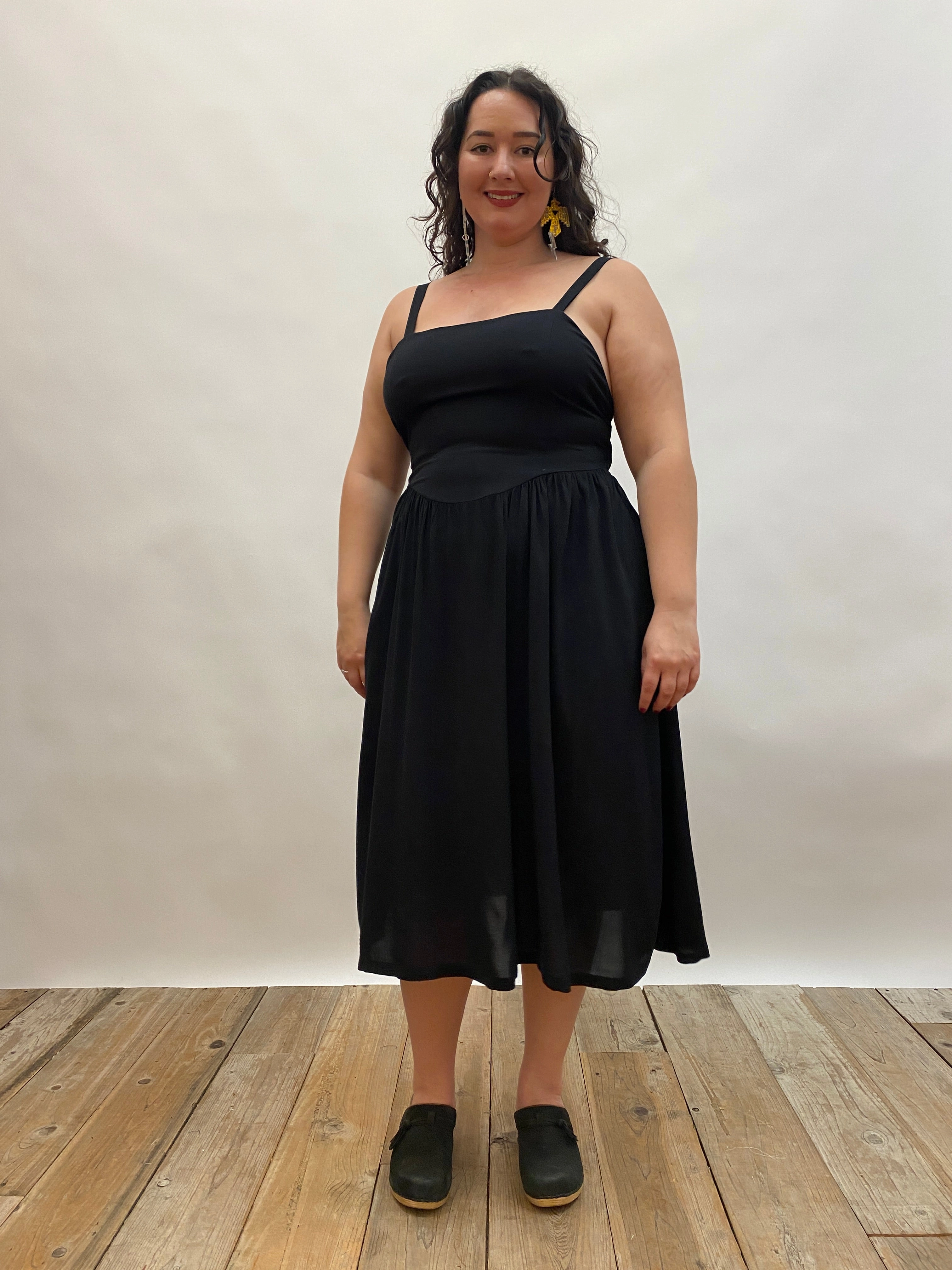 Urban Ready Smart Fashion Myrah Dress in Black Challis