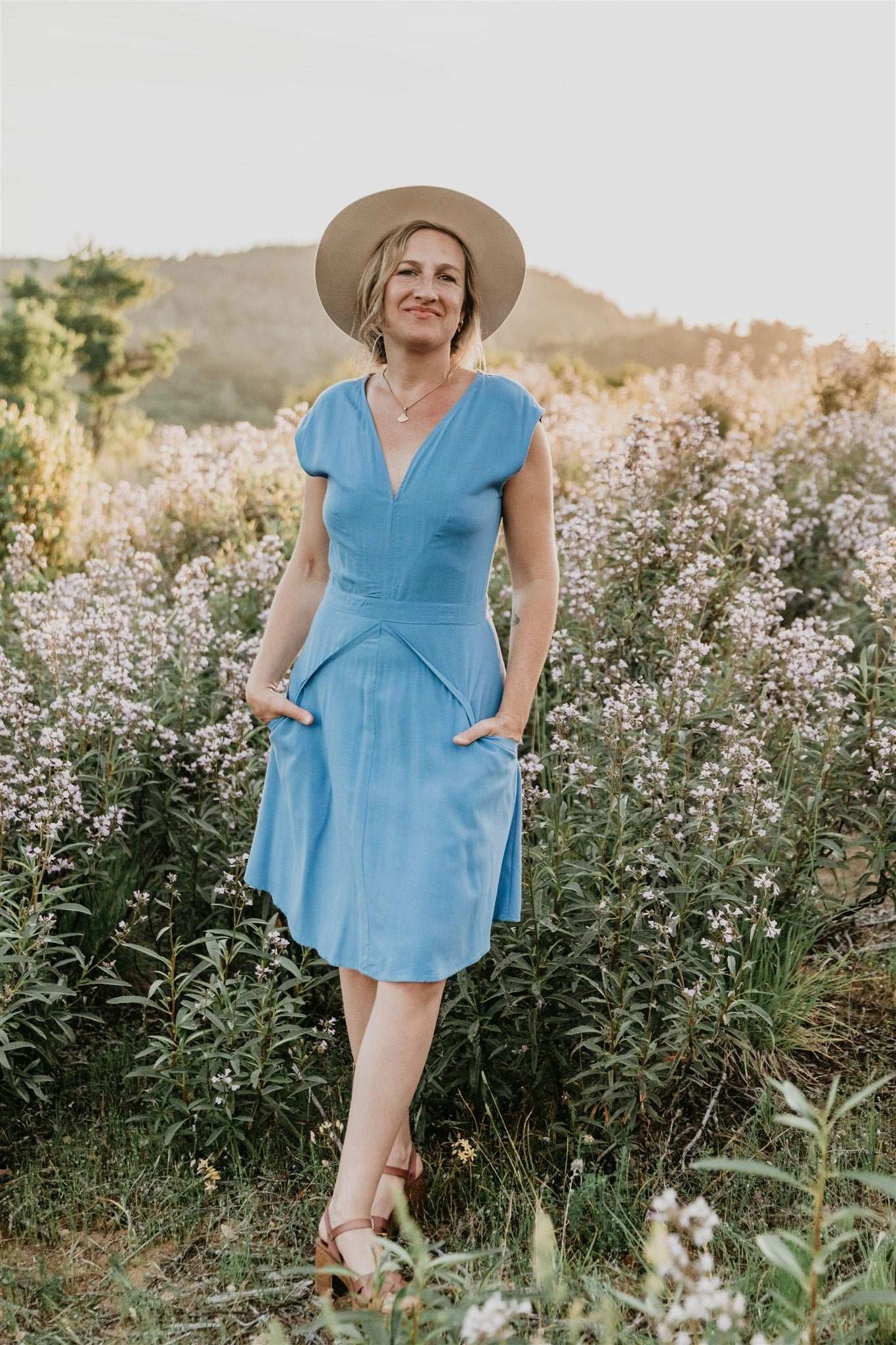 Picture Perfect Versatile-Style Spicy Xena in Cornflower Blue