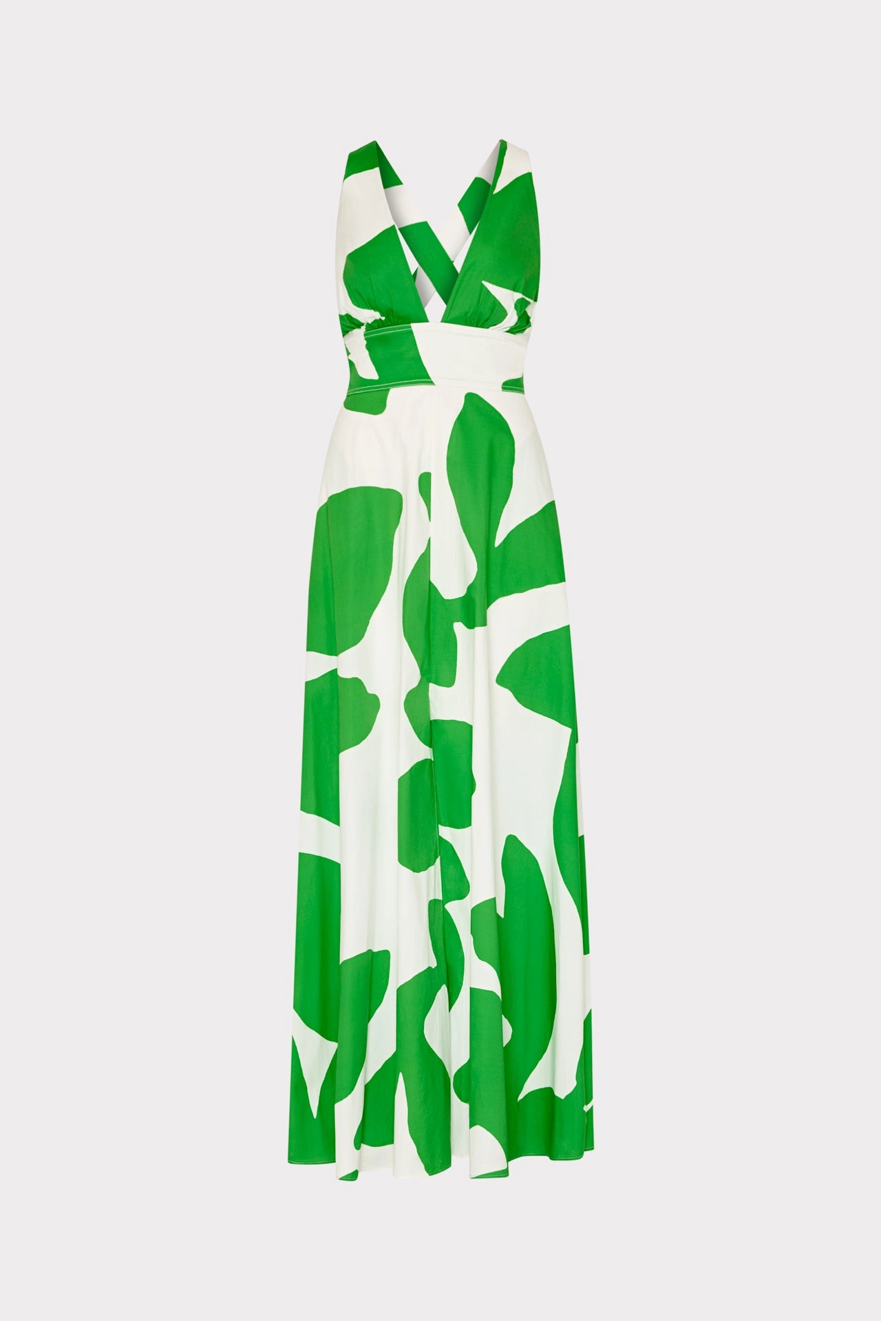 Relax Appeal Soft And Comfortable Catarina Grand Foliage Poplin Maxi Dress