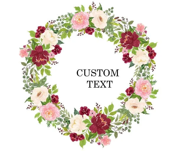 Personalized Custom Name  Flower Print  Wedding Bride Team Robes Bridal Party Robes Bridesmaid Robes gift