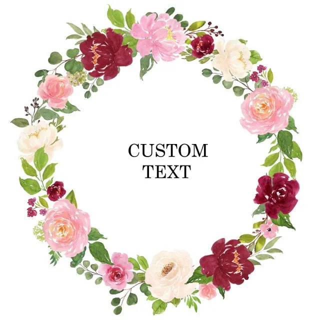 Personalized Custom Name  Flower Print  Wedding Bride Team Robes Bridal Party Robes Bridesmaid Robes gift
