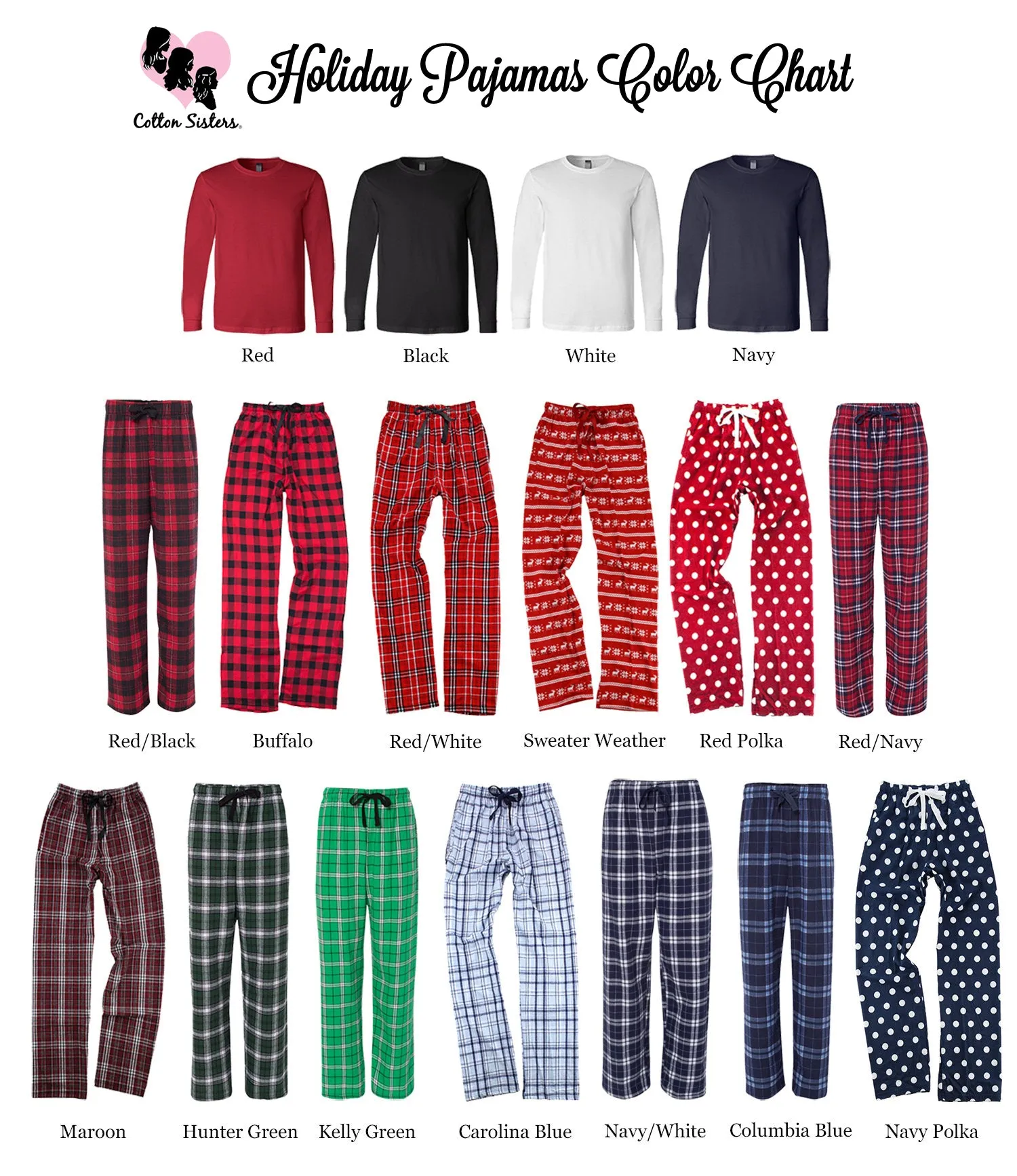 Personalized Family Christmas Tree Matching Pajama Set