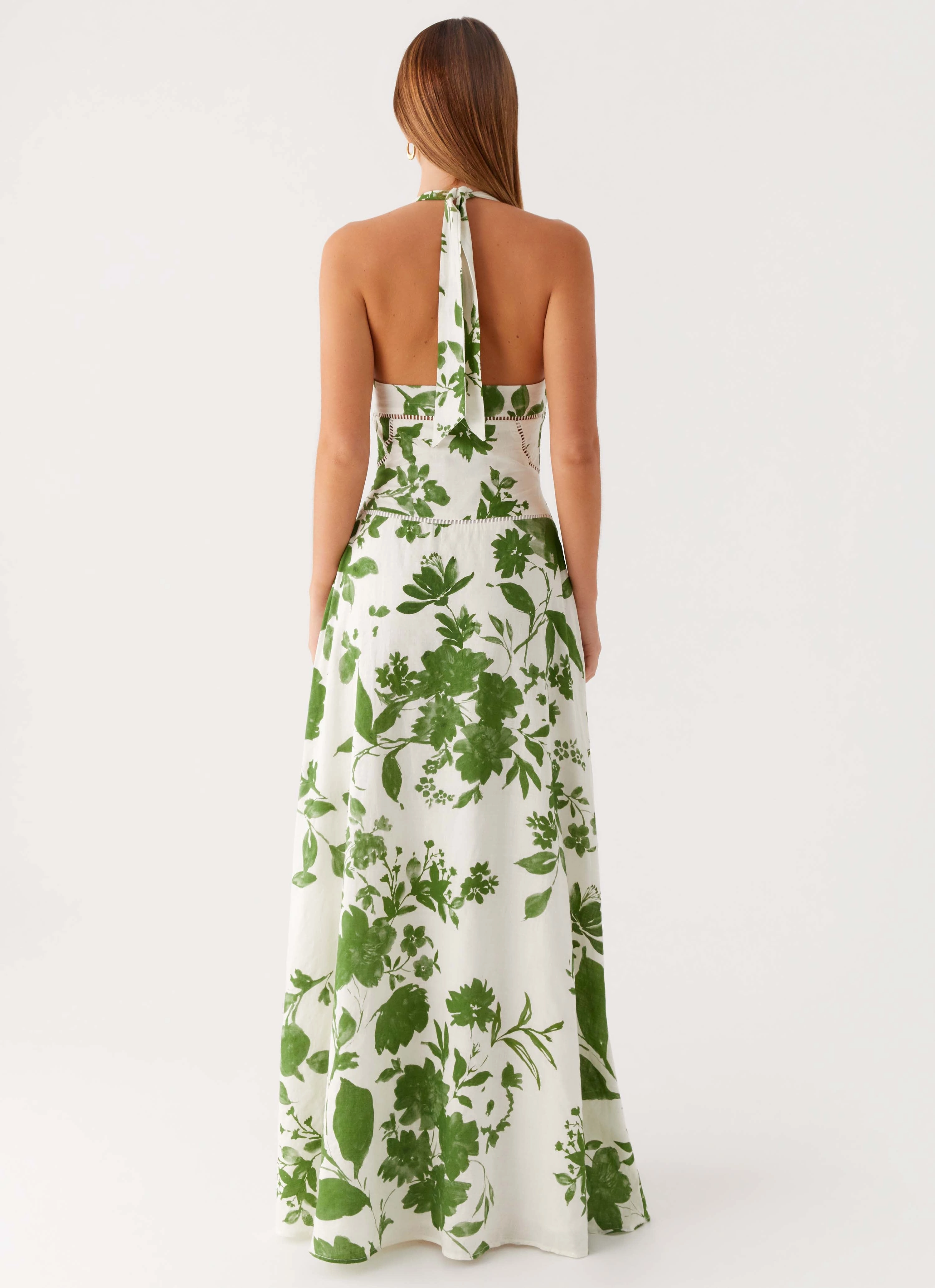 Ember Valley Maxi Dress - Verdant Bloom Villa Light
