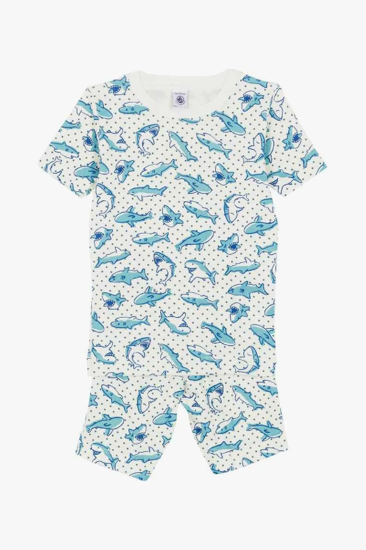 Petit Bateau Shark Short Boys Pajama Set (Size 6 left)