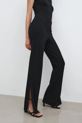 Self Fabric Tie Closure Unstructured Fit Petite Pearson Pants