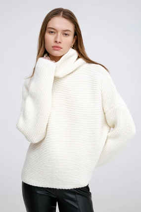 Reflective details Pia Turtleneck Sweater