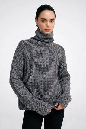 Pia Turtleneck Sweater Stylish Dress StretchMaterial