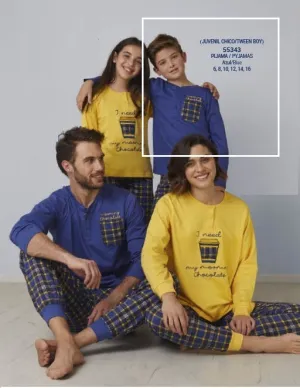 PIJAMA TWEEN CHICO MORNING CHOCOLATE