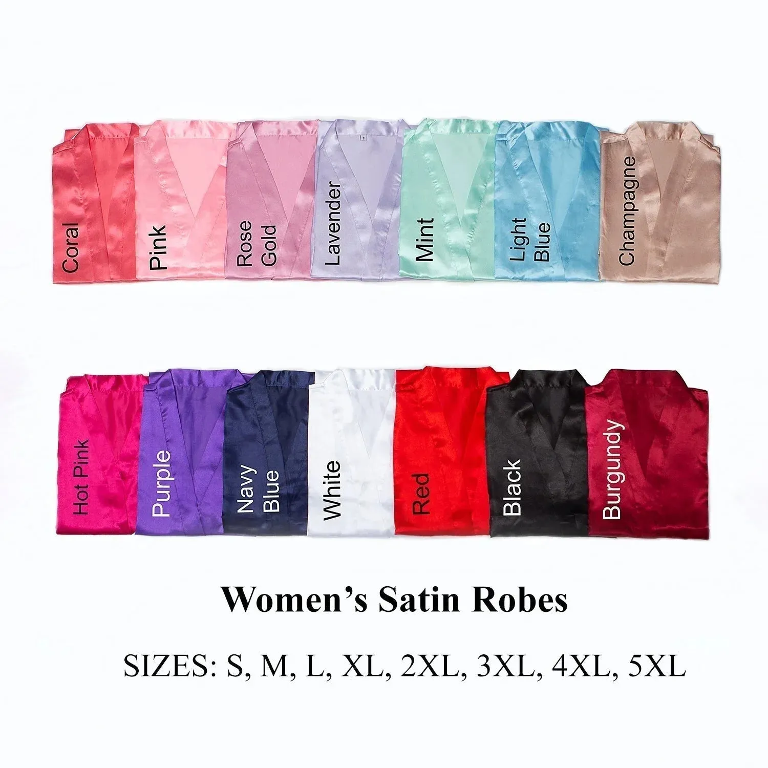 Pink Satin Custom Robes