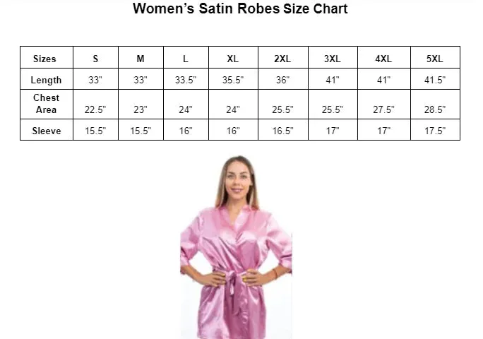Pink Satin Custom Robes