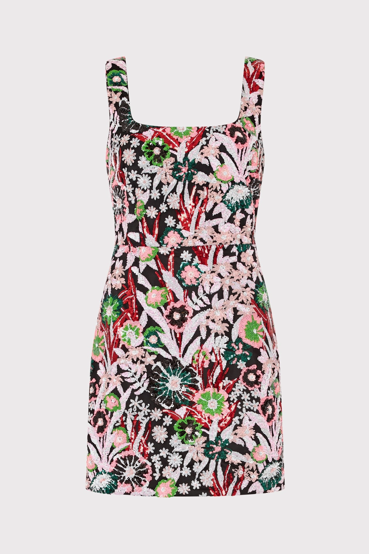 Bright-Hue Hand-Wash Pink Wildflower Mini Dress