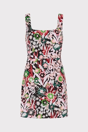 Jewel Tones Soft Balance Pink Wildflower Mini Dress
