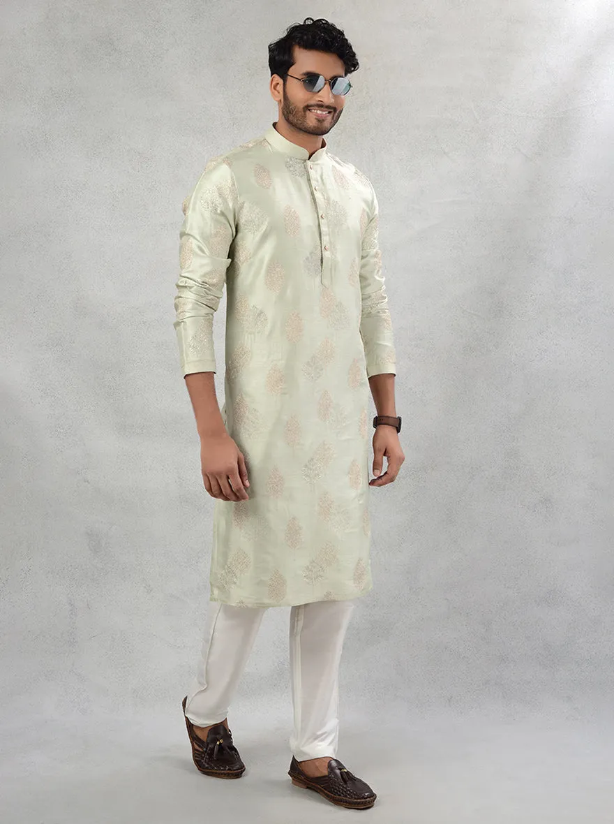 Pista Green Kurta Pajama | Azania