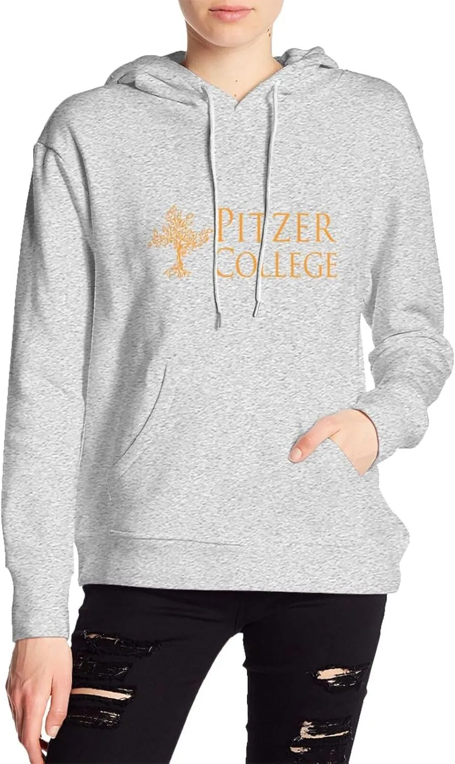 Pitzer College Logo Unisex-Adult Fleece Hoodie Sweatshirt