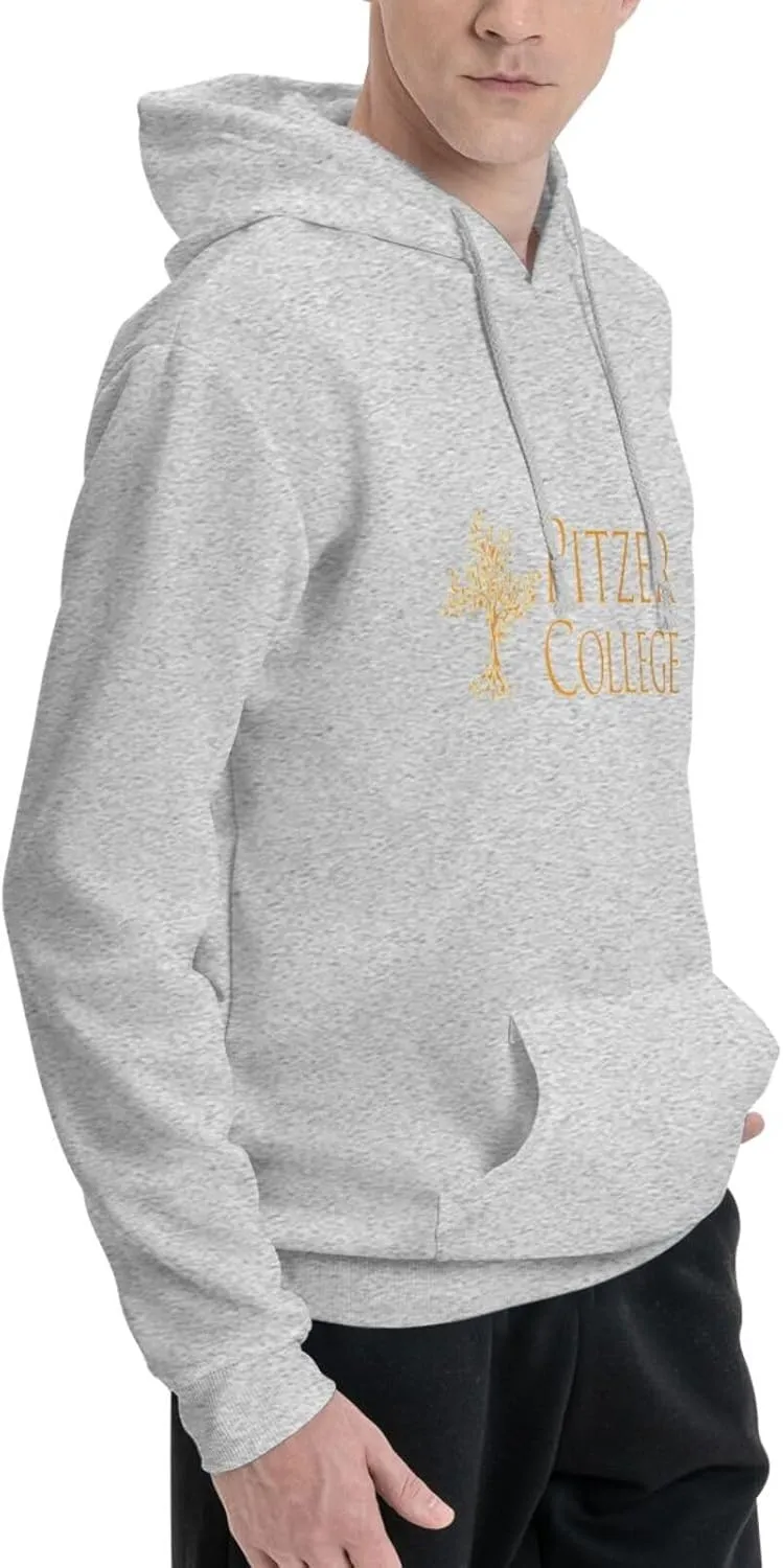 Pitzer College Logo Unisex-Adult Fleece Hoodie Sweatshirt