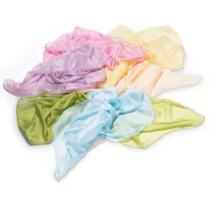 Plant-Dyed Silk Cloths 35.4 x 35.4" - Pastels Colors
