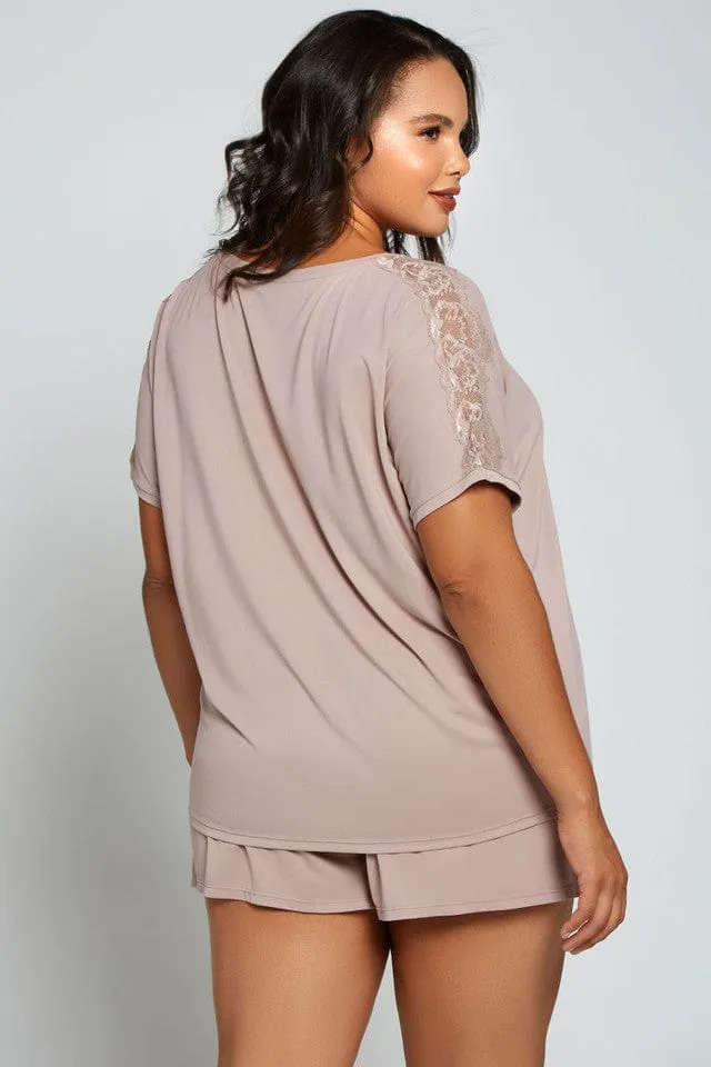Plus Size Estelle Pajamas- Blush