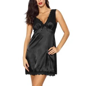 Plus Size Sexy Sleeveless Lace Sleepwear