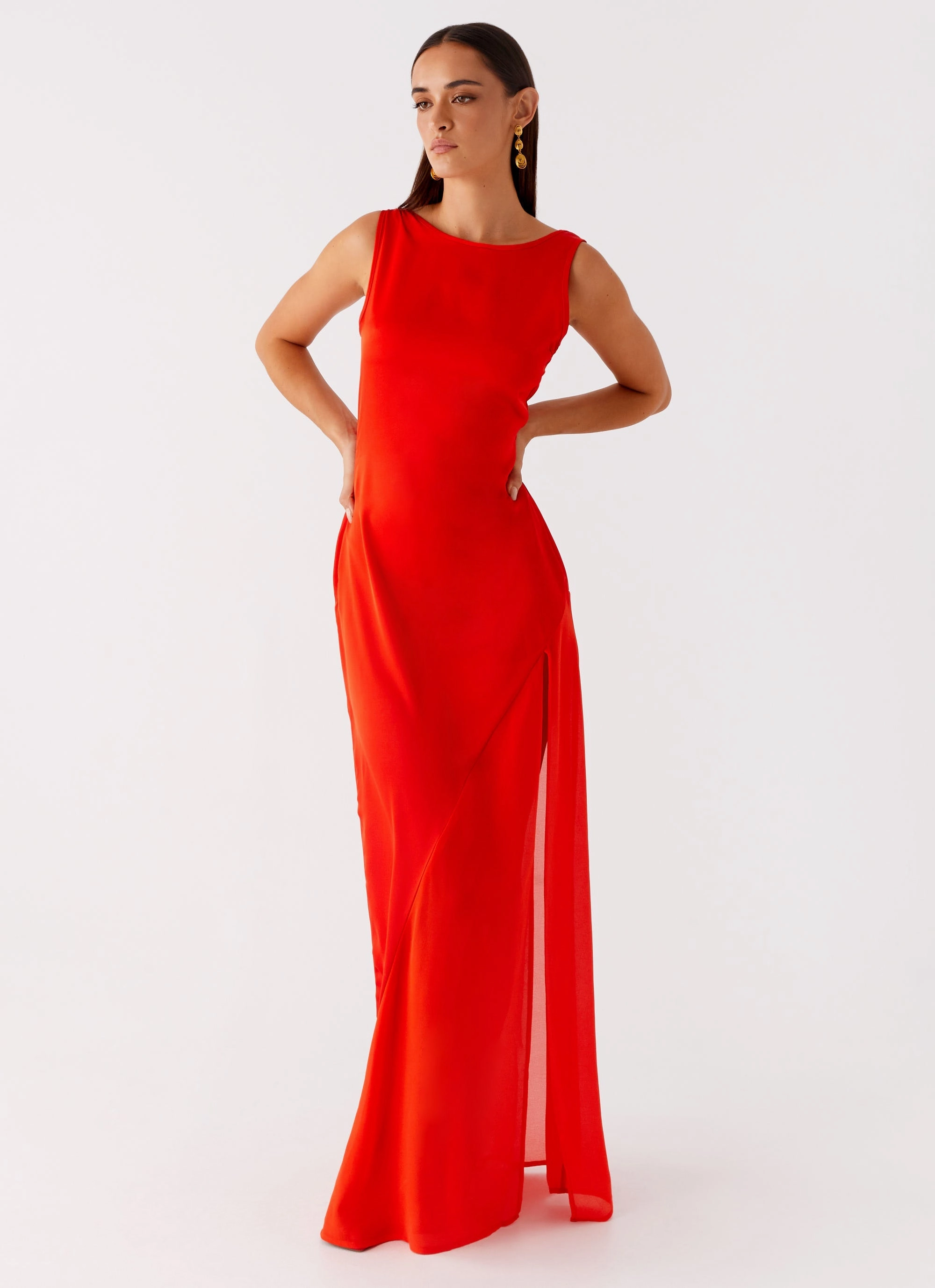 Ramiro Maxi Dress - Red Reversible-Style
