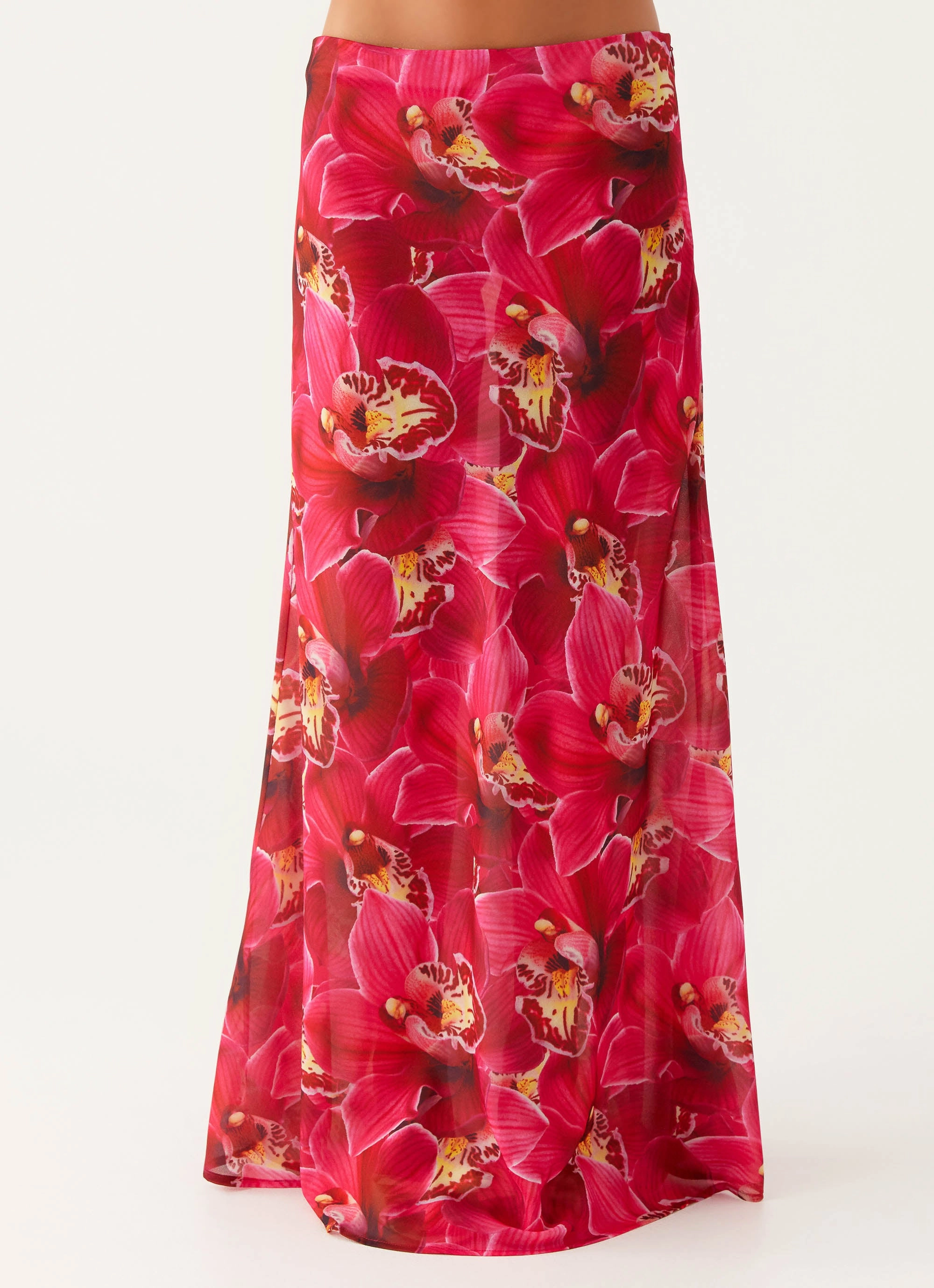 Ashley Maxi Skirt - Orchid Pink Anti Pilling Fabric