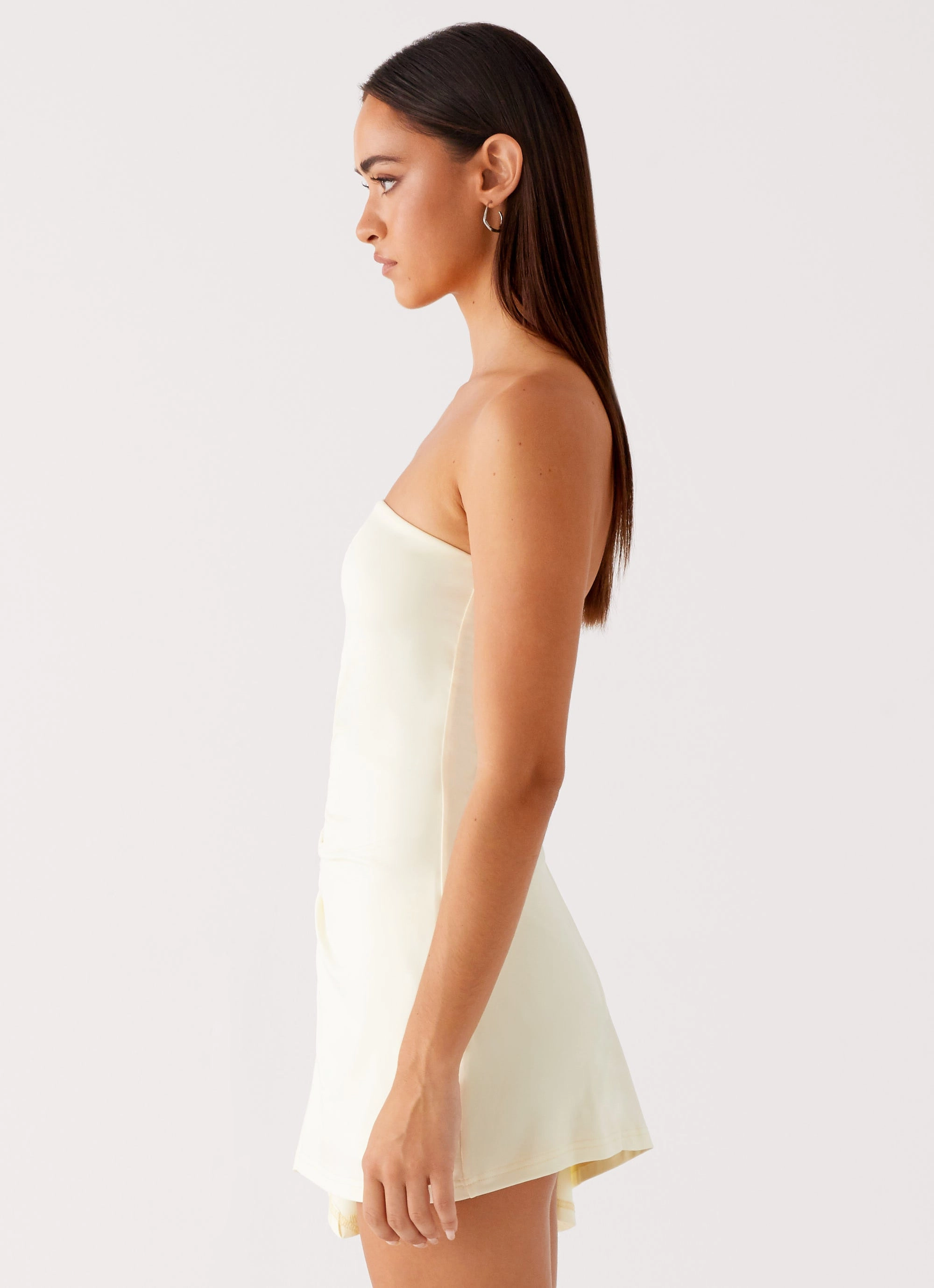 Sana Strapless Mini Dress - Yellow All Day Fit