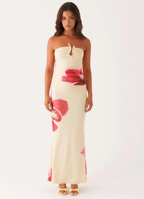 Rudy Maxi Dress - Orchid Yellow Cozy Flex PlushLining