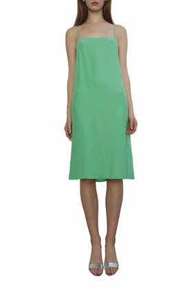 Short Slip Dress - Celadon Aura Glow Work Look