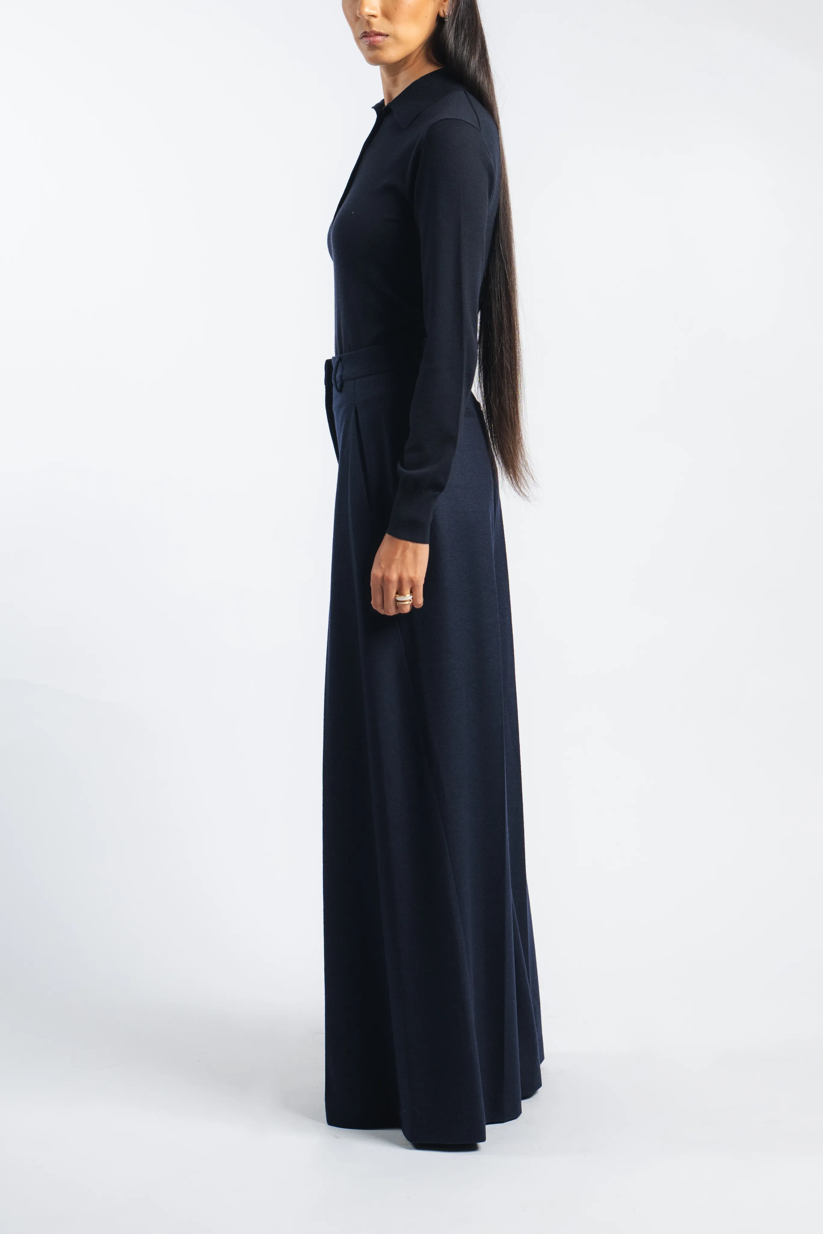 Polo Pullover Top Breathable Material SeamlessSidePanels