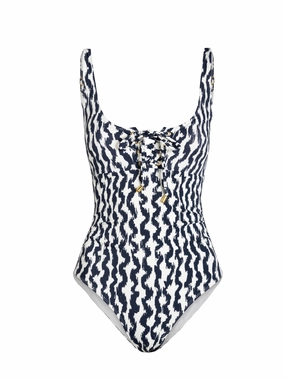 Taylor One Piece In Elysia Waves Summer Swimwear