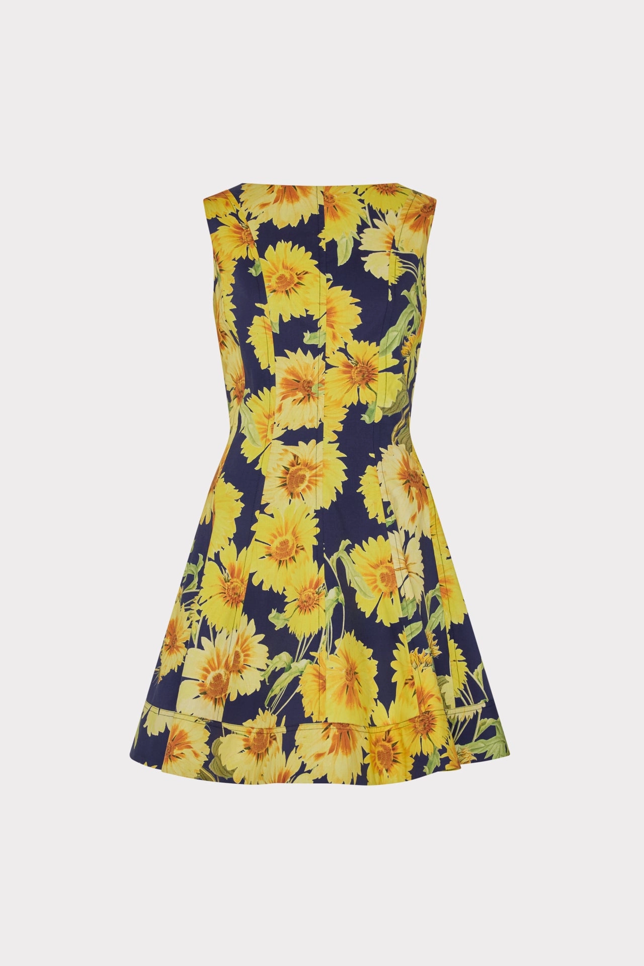 Mood Comfort Poppy Sunflower Poplin Mini Dress