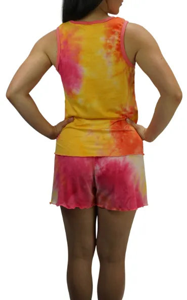 Popsicle Cream Tie Dye Cozy Pajama Boxer Set