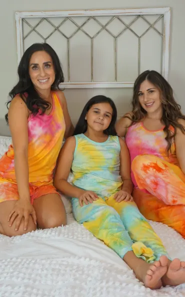 Popsicle Cream Tie Dye Cozy Pajama Boxer Set