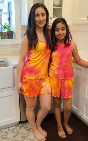 Popsicle Cream Tie Dye Cozy Pajama Boxer Set
