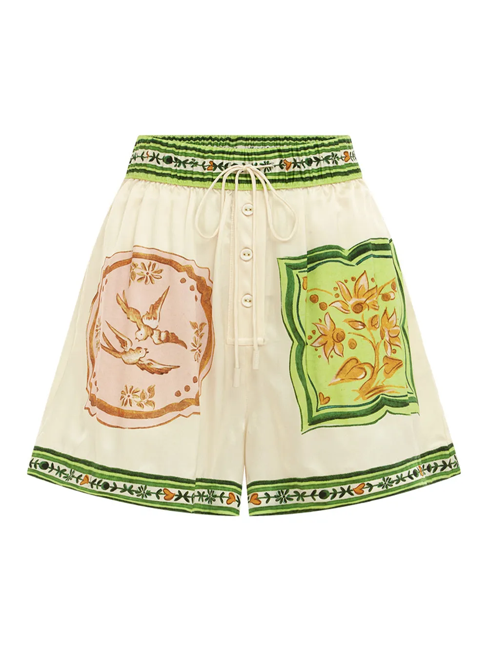 Porcelain Silk Short (Cream)