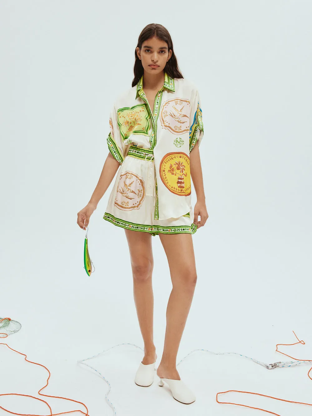 Porcelain Silk Short (Cream)