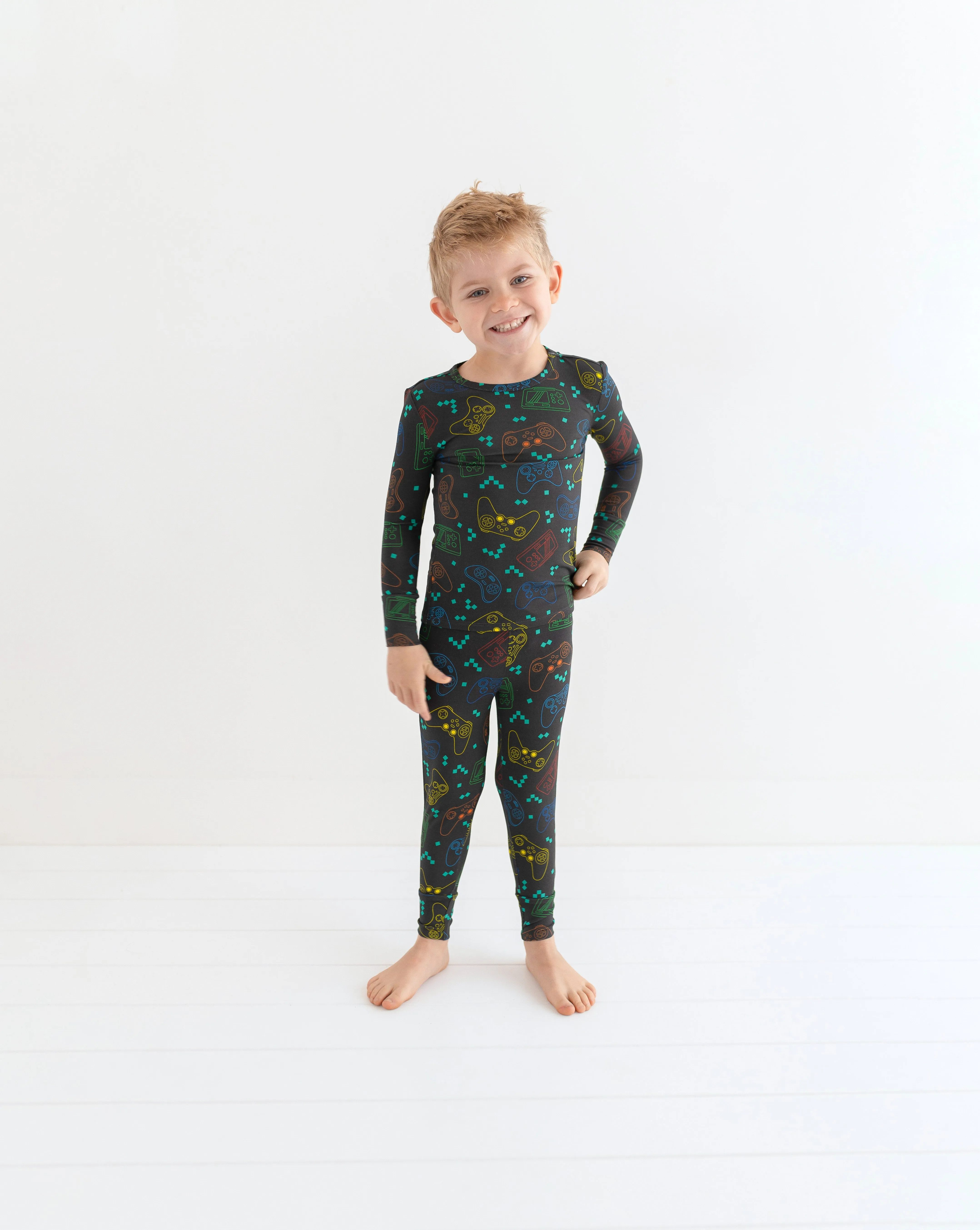 Posh Peanut Basic Long Sleeve Pajamas - Posh Player One