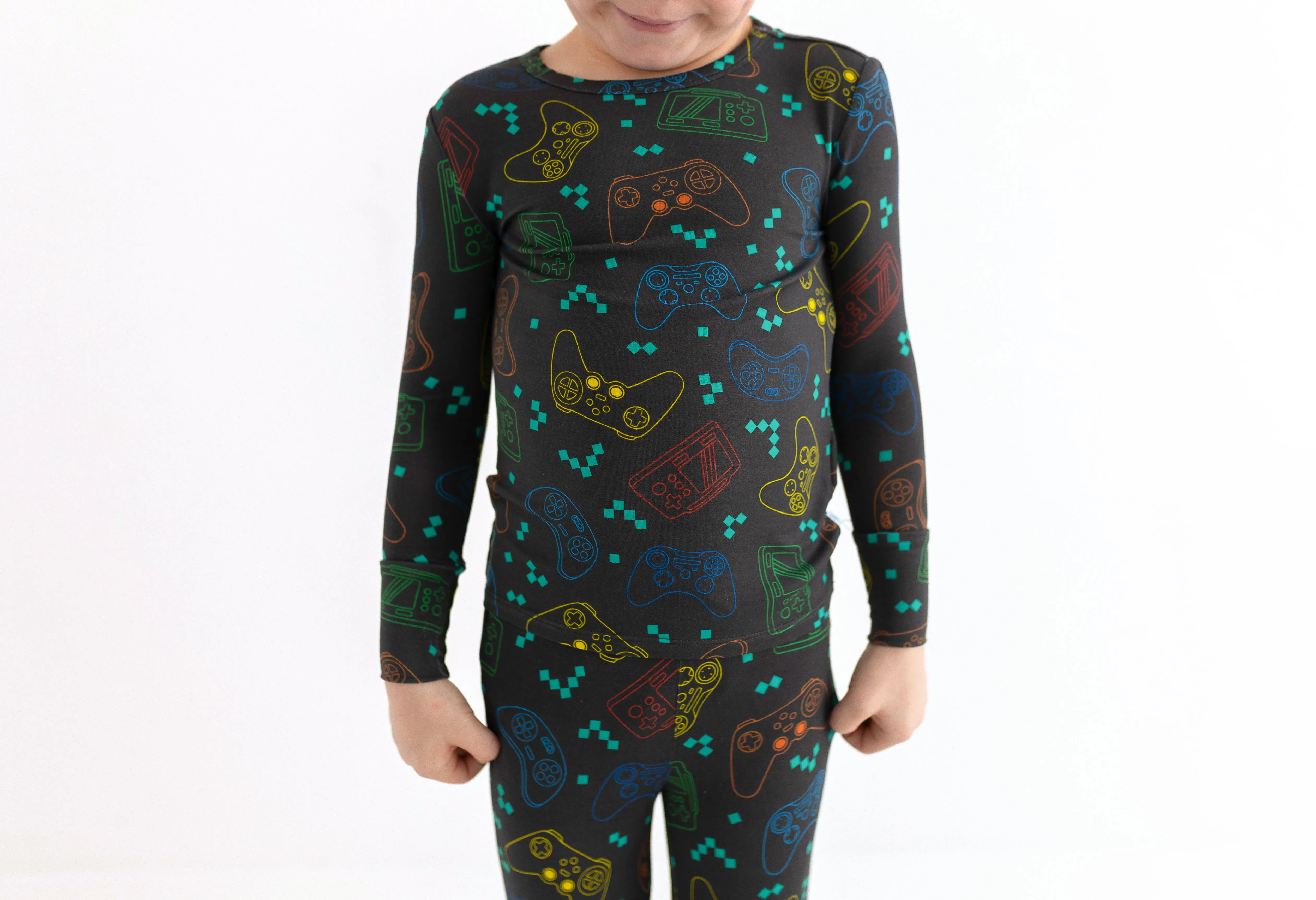 Posh Peanut Basic Long Sleeve Pajamas - Posh Player One