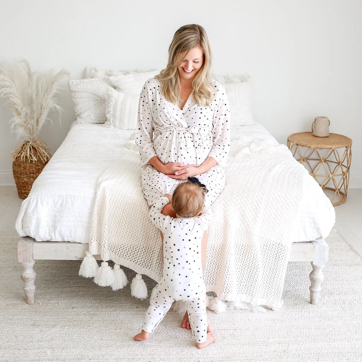 Posh Peanut Jamie Polka Dot Mommy Robe
