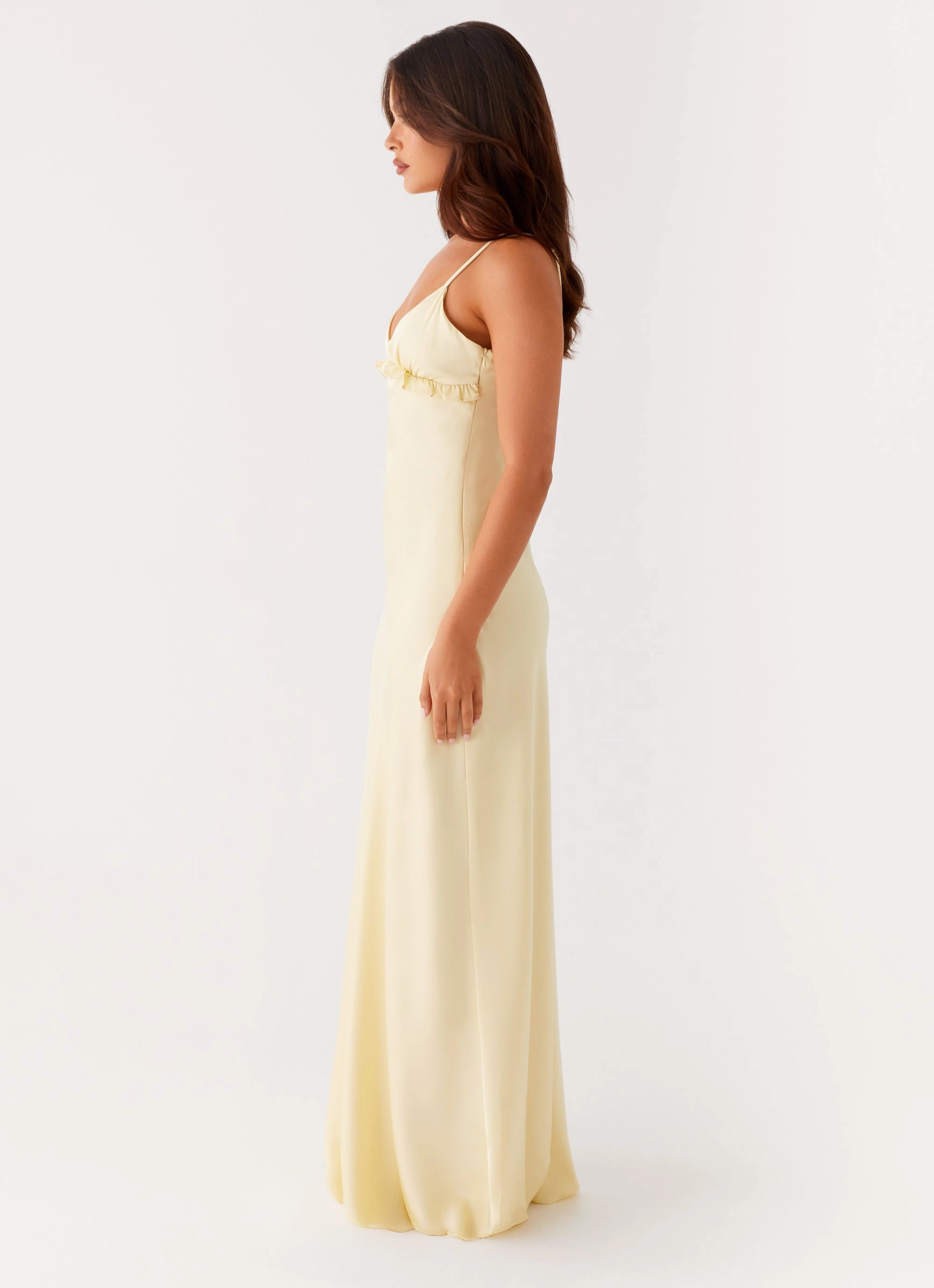 Elona Maxi Dress - Baby Yellow Quick Outfit Sharp Mood