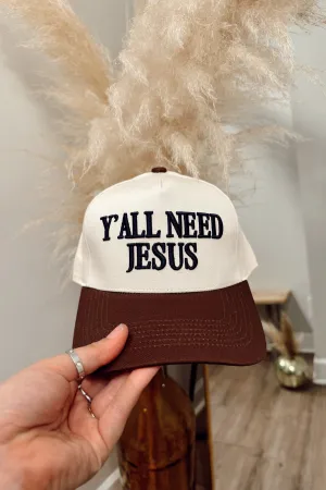 NonFade Dye Pre-Order Ya'll Need Jesus Trucker Hat