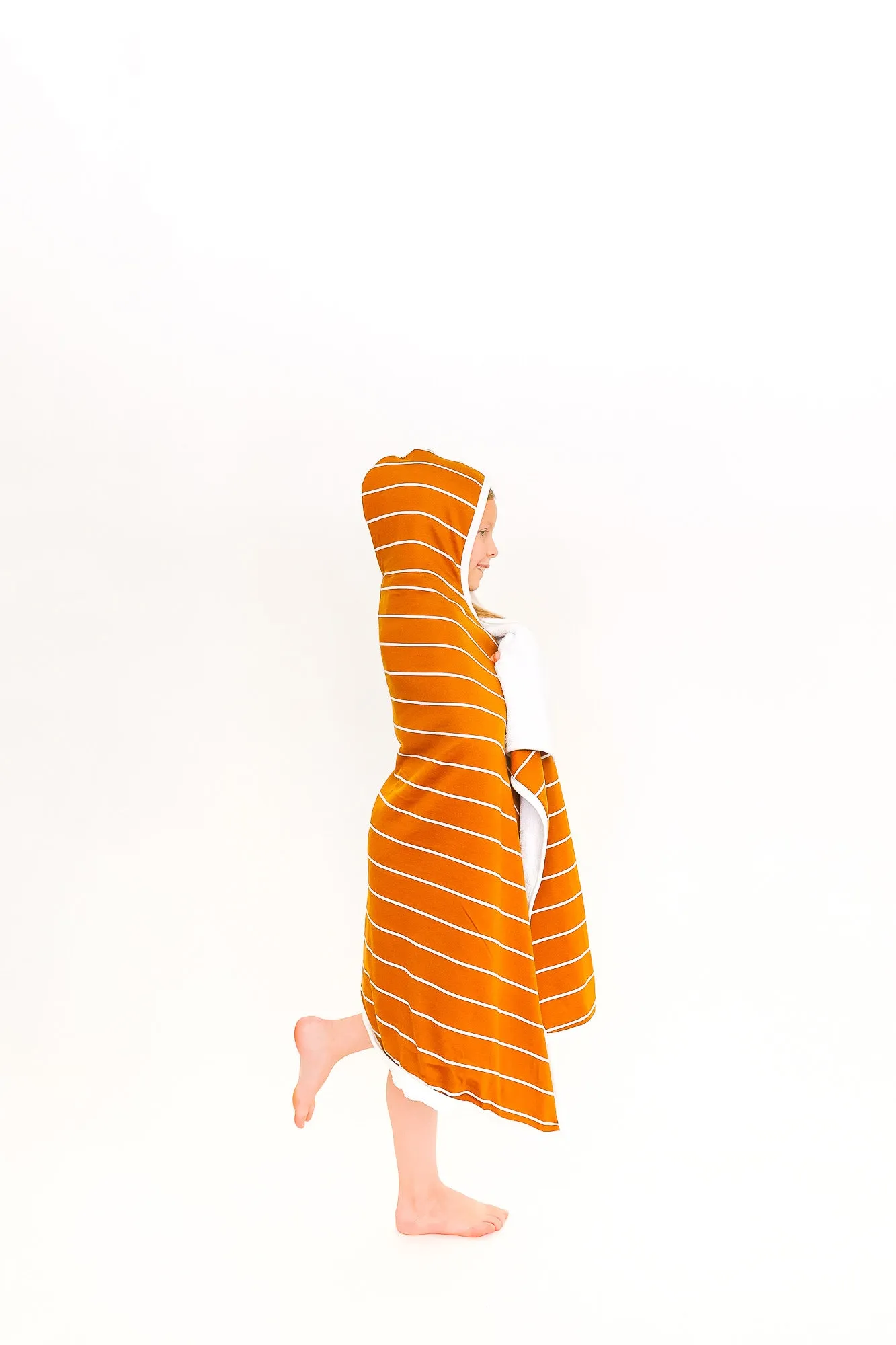 Premium Big Kid Hooded Towel - Camel