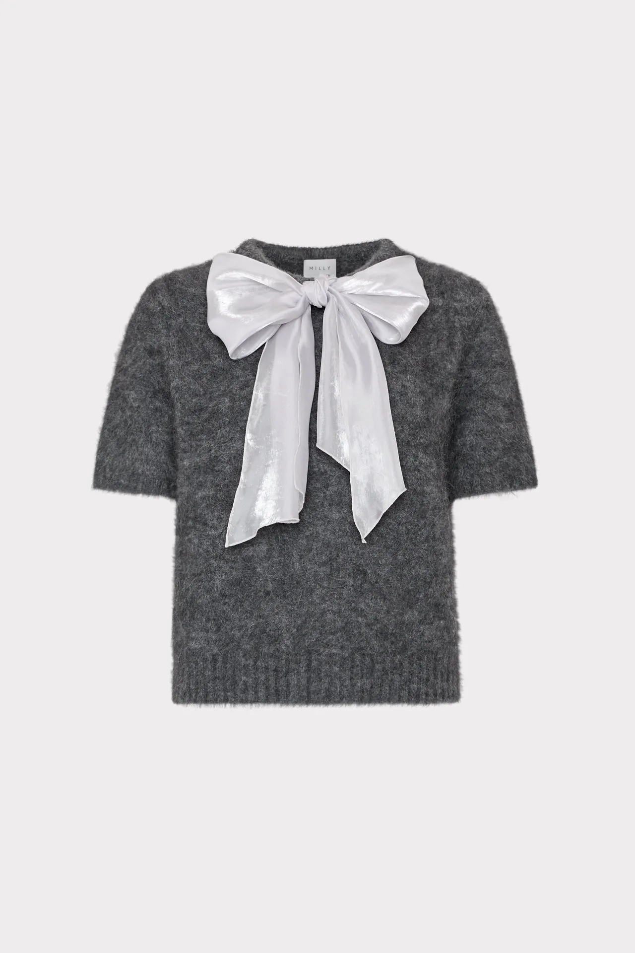 AllDaySoftness Bow Short Sleeve Sweater