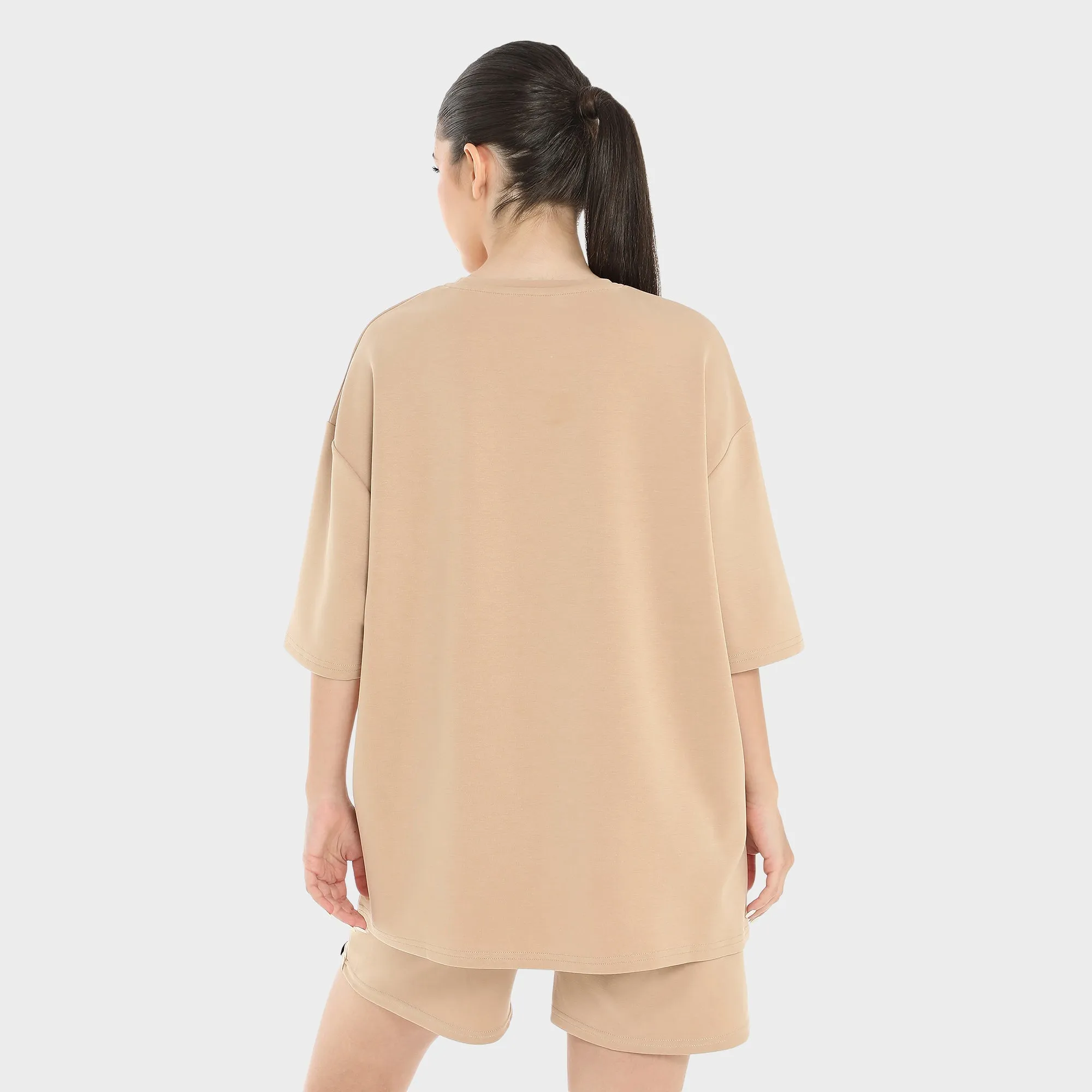 Premium Oversized T-shirt For Women - Beige