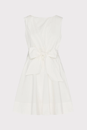 Style Ease Draped Poplin Sleeveless Mini Dress