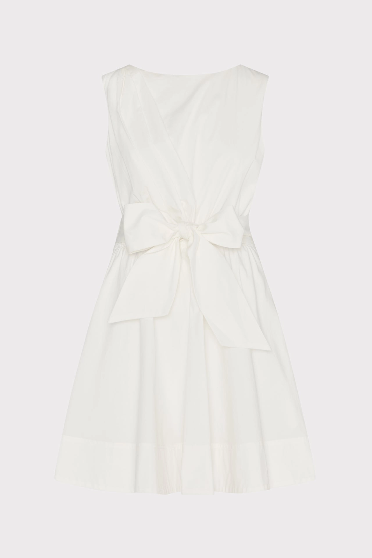 Style Ease Draped Poplin Sleeveless Mini Dress