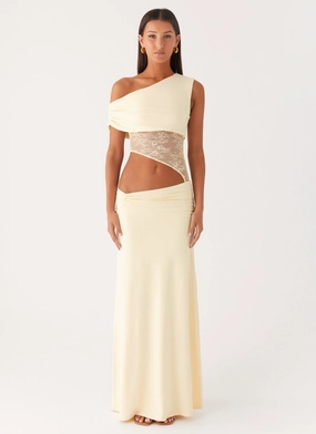 Love Motion Maxi Dress - Lemon Feminine Tailoring