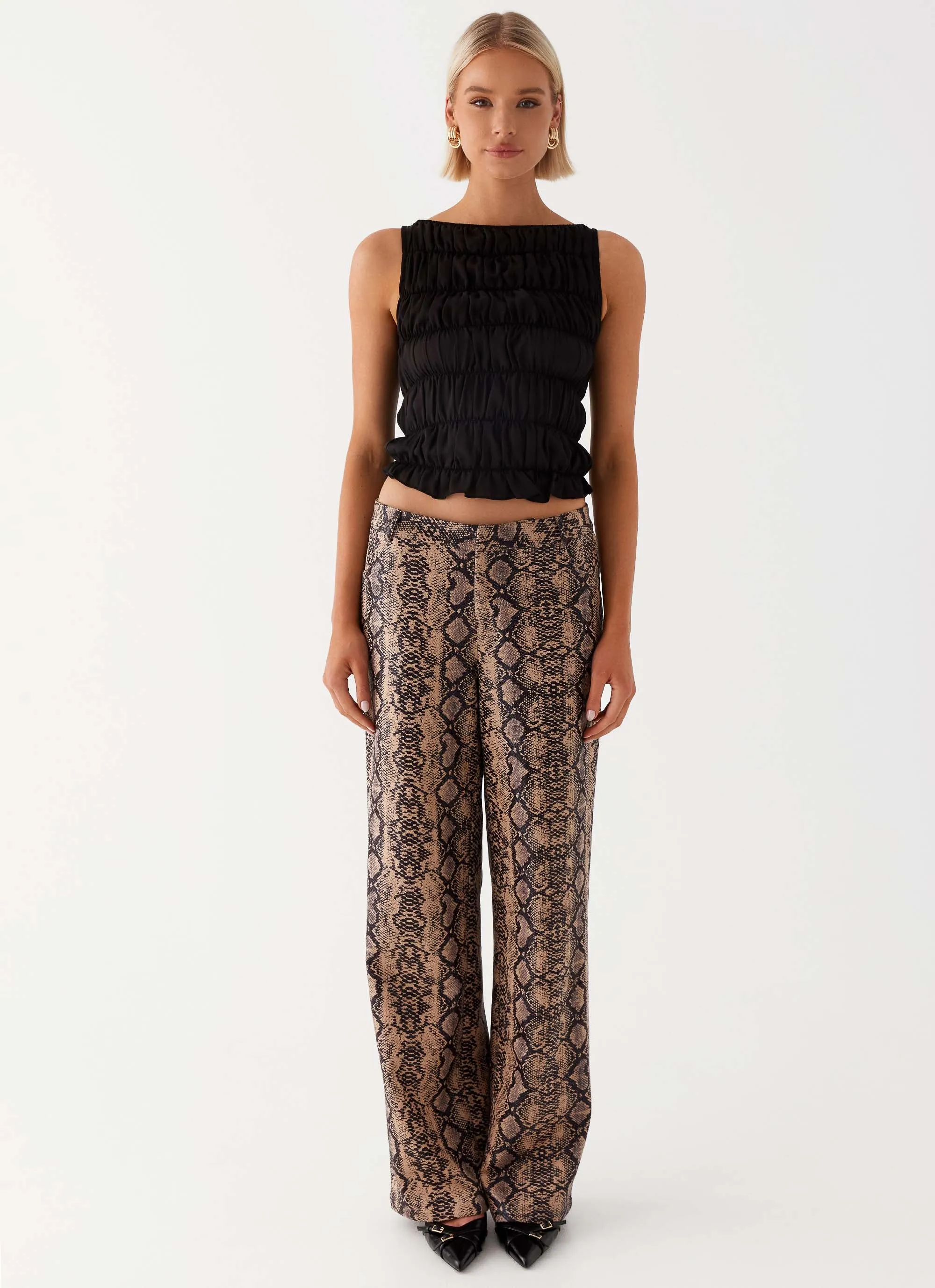 MoistureControlLiner Durable Design Presley Slim Fit Pants - Snake